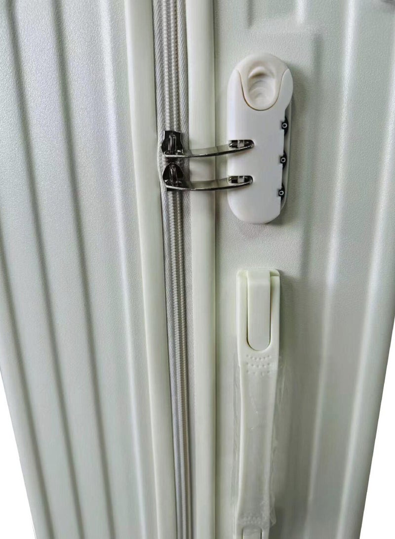 Yuwell 3-Piece Luggage Sets 20/24/28 inch Hard Shell ABS + PC, Expandable Design, Spinner Wheels, Luggage Bag 3 Piece Suitcase Set Multidirectional Wheels Travel Bags Scratch-Resistant Surface Trolley Bag Luggage Beige - Image 5